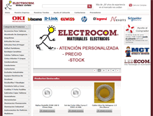 Tablet Screenshot of electrocom.cl